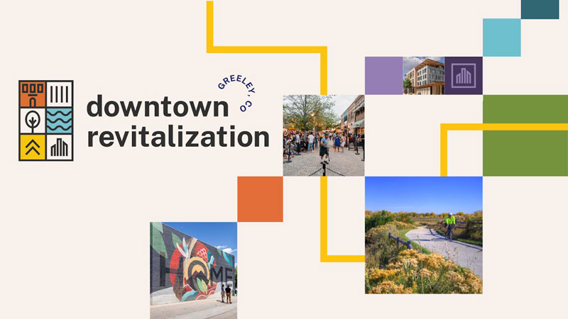 Downtown Revitalization graphic and logo