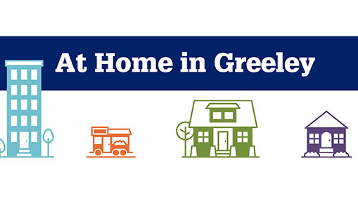 Illustration representing housing options and community in Greeley