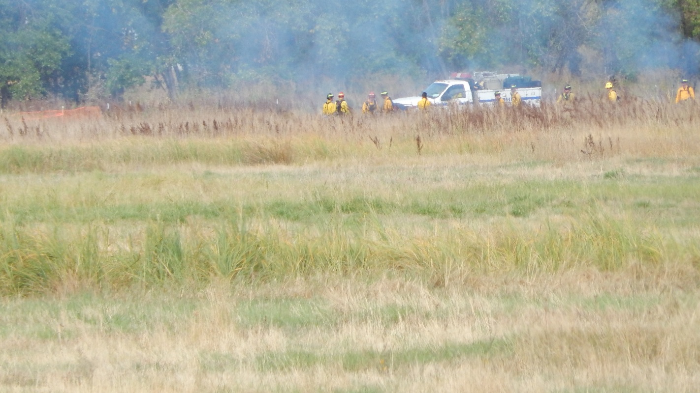 Controlled burn takes place at an open space in Greeley