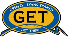 Greeley Evans Transit logo - get there